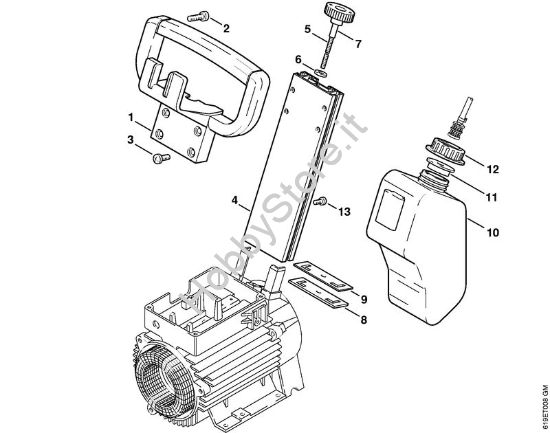 Manico tubolare, serbatoio Idropulitrice elettrica (RE) RE 440 K della marca STIHL