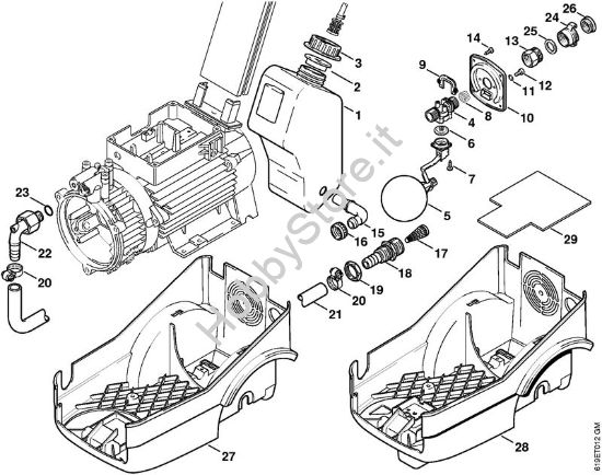 Serbatoio di mandata acqua Idropulitrice elettrica (RE) RE 440 K della marca STIHL