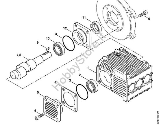 Pompa, albero a camma Idropulitrice elettrica (RE) RE 461 PLUS della marca STIHL