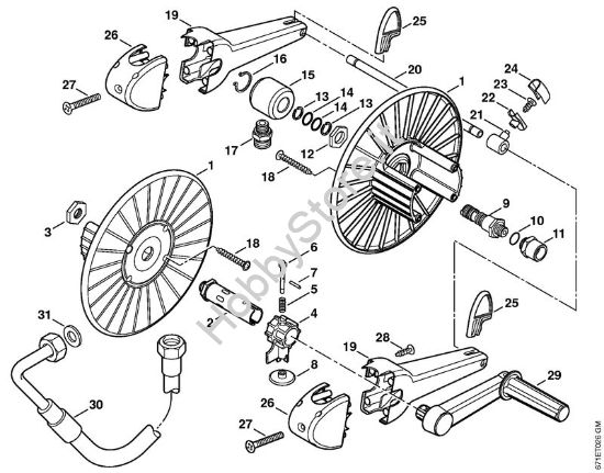Tamburo avvolgi-flessibile Idropulitrice elettrica (RE) RE 471 PLUS della marca STIHL