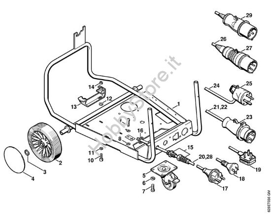 Carrello Idropulitrice elettrica (RE) RE 500 W della marca STIHL