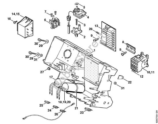 Cassetta di distribuzione Idropulitrice elettrica (RE) RE 500 W della marca STIHL