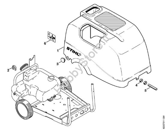 Cappottatura Idropulitrice elettrica (RE) RE 520 W della marca STIHL