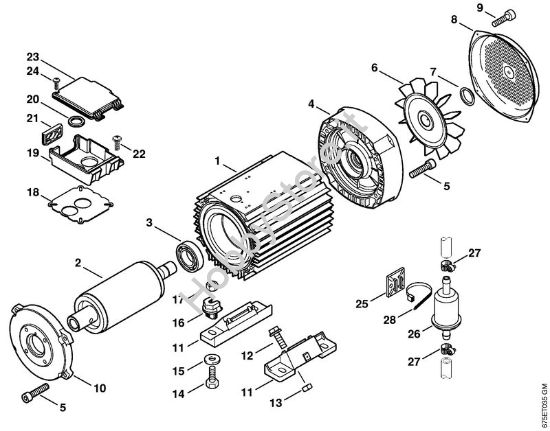 Elettromotore RE 521 Idropulitrice elettrica (RE) RE 521 della marca STIHL