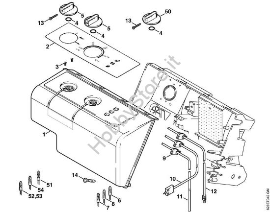 Quadro di controllo Idropulitrice elettrica (RE) RE 530 W della marca STIHL