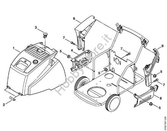 Cappottatura, mantello Idropulitrice elettrica (RE) RE 551 PLUS della marca STIHL