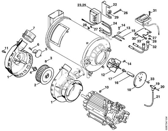 Bruciatore Idropulitrice elettrica (RE) RE 560 W della marca STIHL
