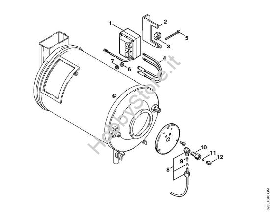 Bruciatore    X 22 947 639 Idropulitrice elettrica (RE) RE 560 W della marca STIHL