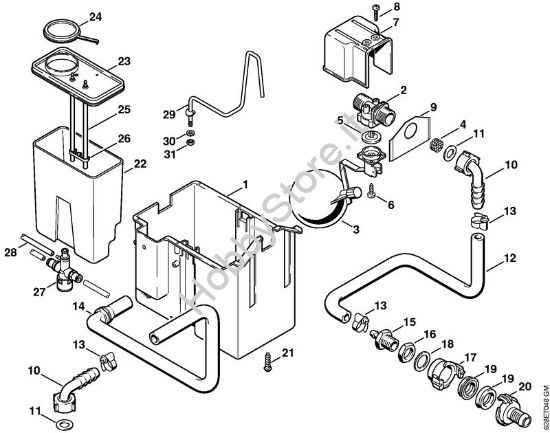 Cassetta acqua Idropulitrice elettrica (RE) RE 560 W della marca STIHL