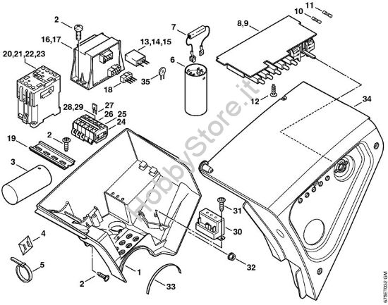 Cassetta di distribuzione Idropulitrice elettrica (RE) RE 581 della marca STIHL