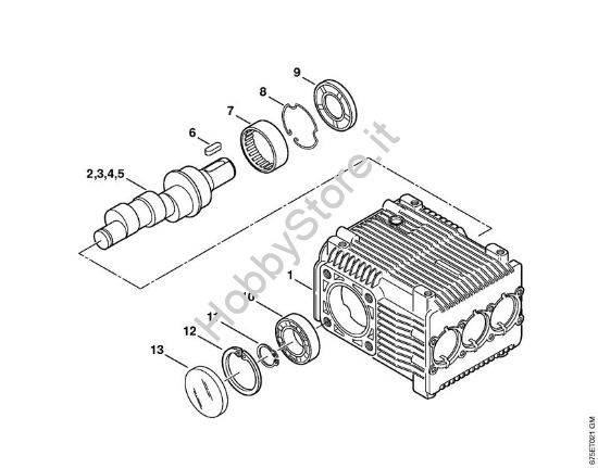 Pompa, albero a camma Idropulitrice elettrica (RE) RE 581 della marca STIHL