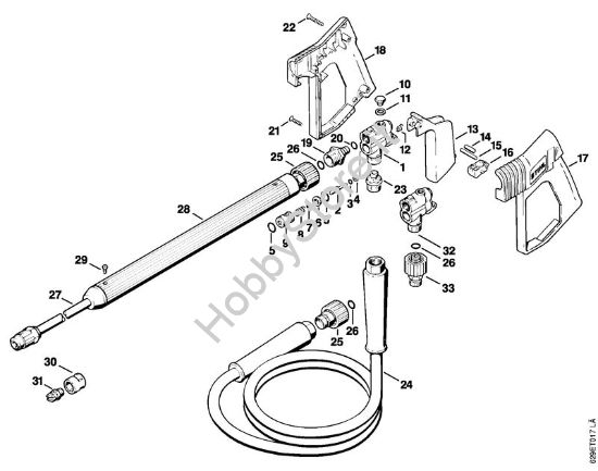 Pistola, tubo nebulizzatore Idropulitrice elettrica (RE) RE 600 W della marca STIHL