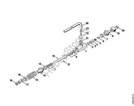 Valvola di sicurezza Idropulitrice elettrica (RE) RE 600 W della marca STIHL
