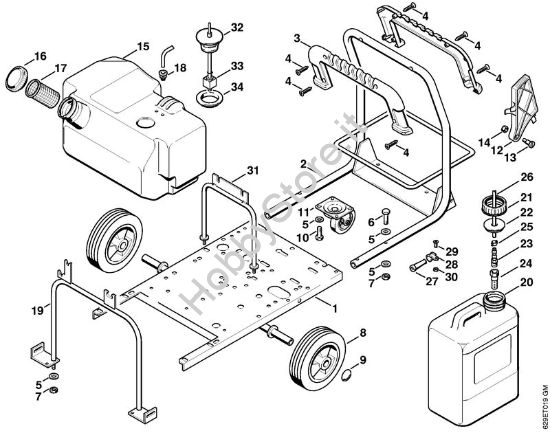 Carrello Idropulitrice elettrica (RE) RE 630 W della marca STIHL