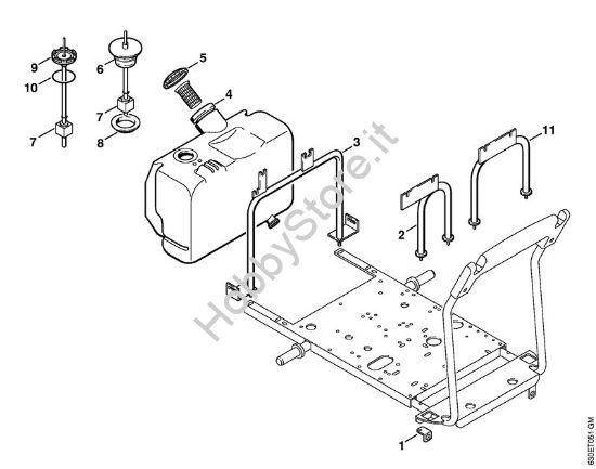 Carrello    X 35 800 836,    X 22 947 954 (36.95) Idropulitrice elettrica (RE) RE 640 W della marca STIHL