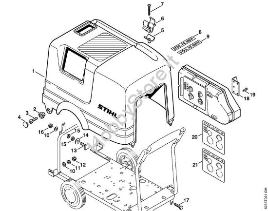 Cappottatura Idropulitrice elettrica (RE) RE 660 W della marca STIHL