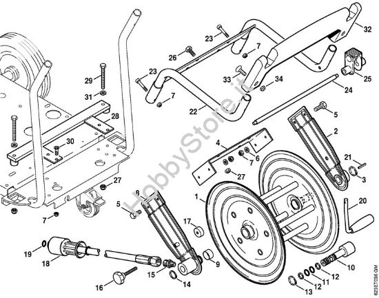 Tamburo avvolgi-flessibile Idropulitrice elettrica (RE) RE 660 W della marca STIHL