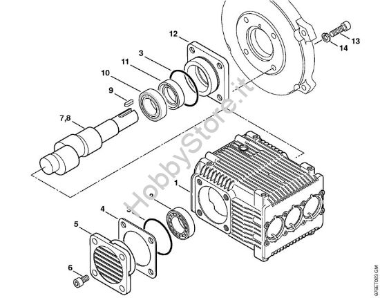 Pompa, albero a camma Idropulitrice elettrica (RE) RE 661 PLUS della marca STIHL