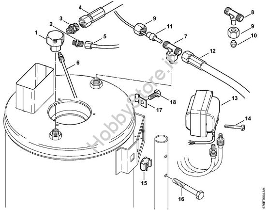 Scambiatore di calore, trasformatore di accensione Idropulitrice elettrica (RE) RE 661 PLUS della marca STIHL