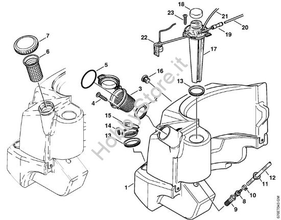 Serbatoio carburante Idropulitrice elettrica (RE) RE 661 PLUS della marca STIHL