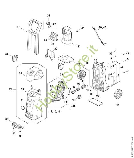 Picture of Carrello, Condotto aria, Cappottatura, Scatola interruttore RE 80.0