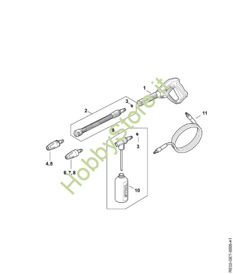 Picture of Pistola, tubo nebulizzatore RE 80.0