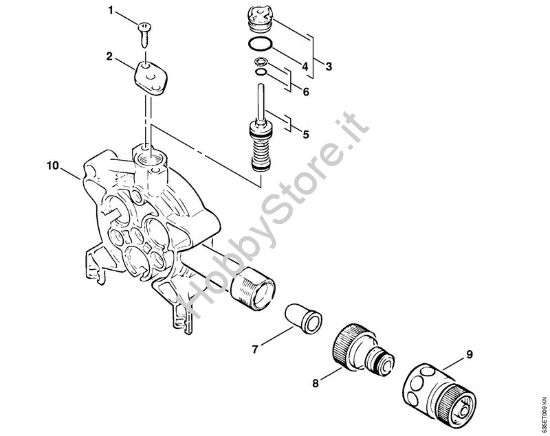 Corpo pompa Idropulitrice elettrica (RE) RE 820 KM della marca STIHL
