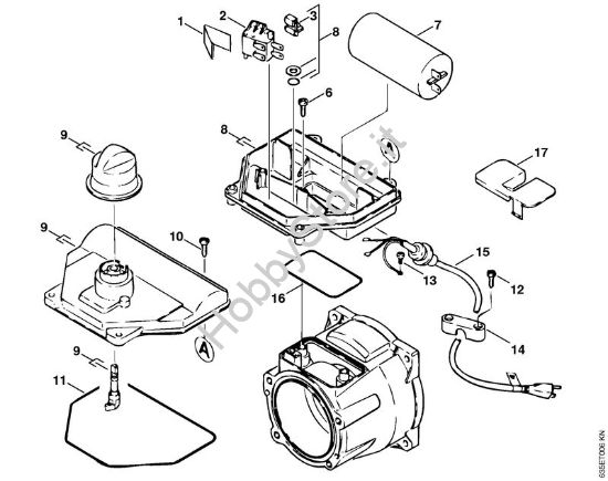 Scatola interruttore Idropulitrice elettrica (RE) RE 820 KM della marca STIHL