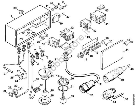 Cassetta di distribuzione Idropulitrice elettrica (RE) RE 830 W della marca STIHL