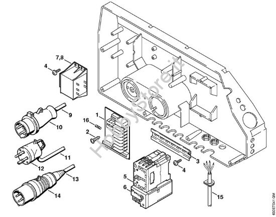 Cassetta di distribuzione Idropulitrice elettrica (RE) RE 840 W della marca STIHL