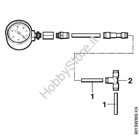 Manometro Idropulitrice elettrica (RE) RE 840 W della marca STIHL