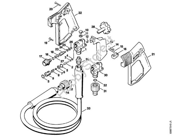 Pistola Idropulitrice elettrica (RE) RE 840 W della marca STIHL