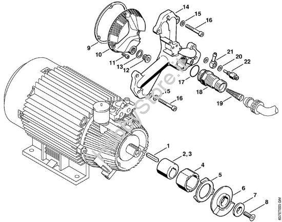 Pompa    X 22 947 954 (36.95) Idropulitrice elettrica (RE) RE 840 W della marca STIHL