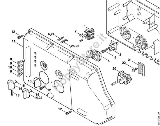 Quadro di controllo Idropulitrice elettrica (RE) RE 840 W della marca STIHL