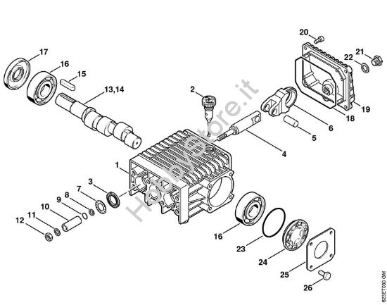 Corpo pompa Idropulitrice elettrica (RE) RE 880 W della marca STIHL