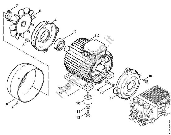 Elettromotore Idropulitrice elettrica (RE) RE 880 W della marca STIHL