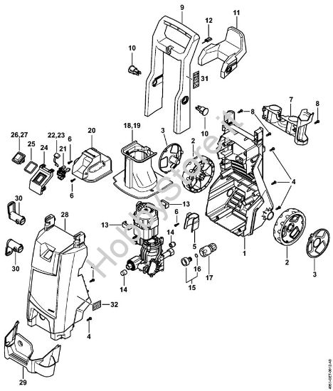 Carrello Idropulitrice elettrica (RE) RE 90 - 4951 della marca STIHL