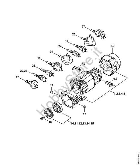 Elettromotore, Cavo di collegamento Idropulitrice elettrica (RE) RE 90 - 4951 della marca STIHL