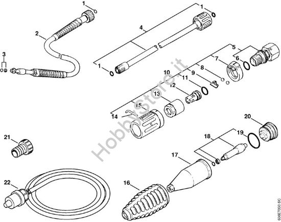 Accessori a richiesta Idropulitrice elettrica (RE) RE 900 KM della marca STIHL