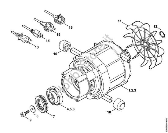 Elettromotore, Cavo di collegamento Idropulitrice elettrica (RE) RE 98 della marca STIHL