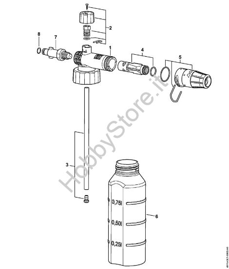 Erogatore di schiuma    06/2019 Idropulitrice elettrica (RE) RE 98 della marca STIHL