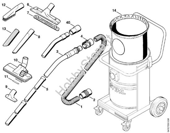 Attrezzi, accessorio a richiesta Aspiratori (SE) SE 100 della marca STIHL