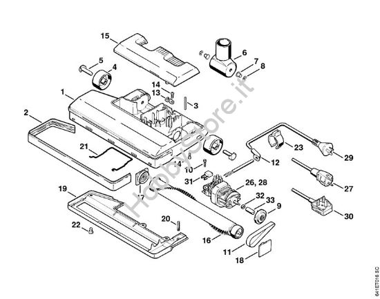 Spazzola elettrica di aspirazione Aspiratori (SE) SE 100 della marca STIHL