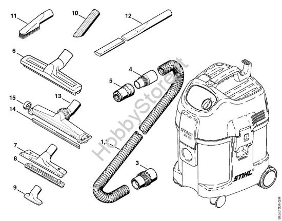 Accessori a richiesta Aspiratori (SE) SE 121 E della marca STIHL