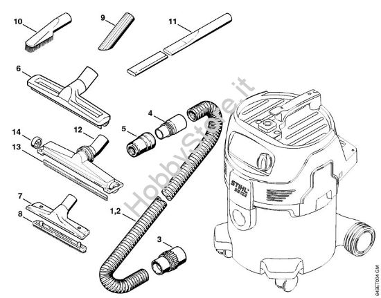 Accessori a richiesta Aspiratori (SE) SE 122 E della marca STIHL