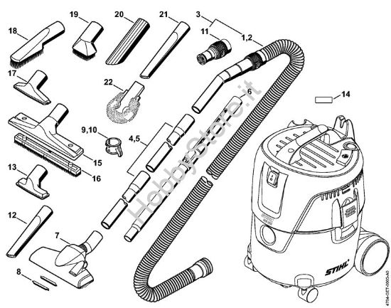Attrezzi, accessorio a richiesta Aspiratori (SE) SE 62 della marca STIHL