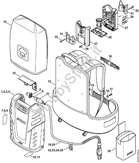 Accumulatore Batterie (AK, AP, AR, AS, PS) AR 2000 della marca STIHL