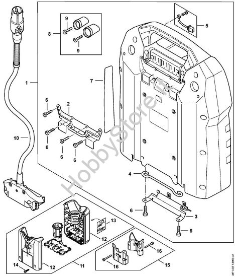 Accumulatore, Cavo di collegamento, Adattore AP Batterie (AK, AP, AR, AS, PS) AR 2000 L della marca STIHL