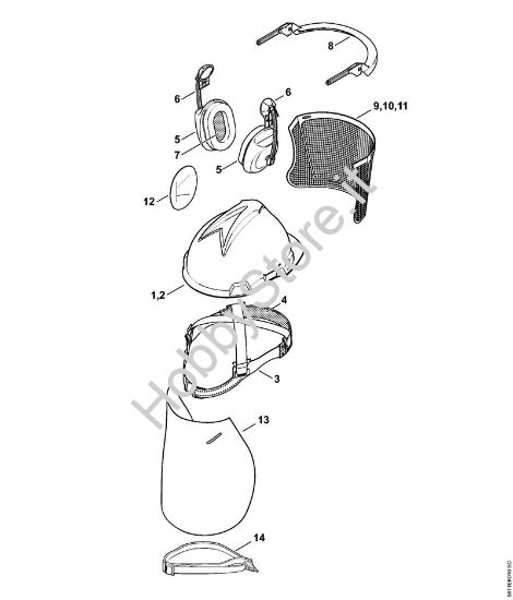 Set casco Peltor Hellberg OPTIMA Protezioni del capo Set casco Peltor/Hellberg OPTIMA della marca STIHL