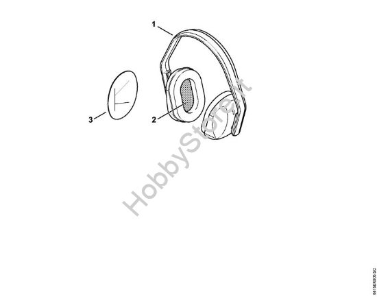 Cuffia auricolare CONCEPT-23 Protezioni per vista e udito Protezione orecchie Concept 23 della marca STIHL